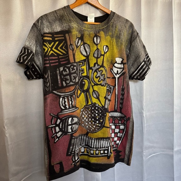 Abstract Art Graphic Tee - Multicolor - Picture 1 of 6
